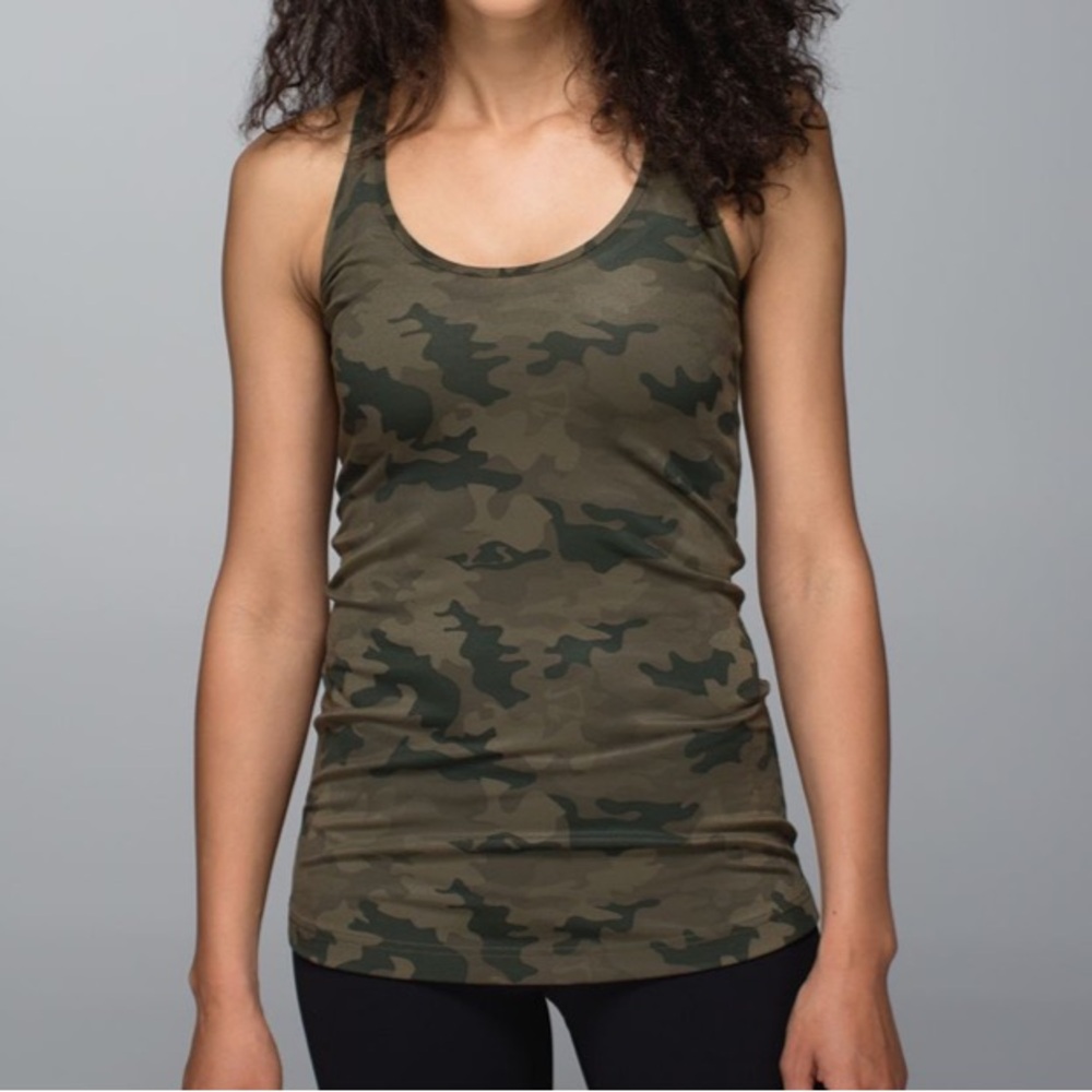 Lululemon Athletica Savasana Camo Tank Top